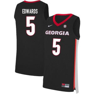 Georgia Bulldogs #5 Anthony Edwards NCAA Basketball Jersey Red