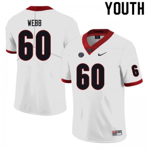 Youth Clay Webb Black Georgia Bulldogs #60 Player Jersey
