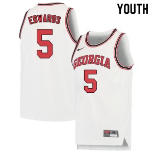 Georgia Bulldogs #5 Anthony Edwards NCAA Basketball Jersey Red - Top Smart  Design